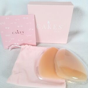 CAKES Body Womens Nipple Covers Triangle Braless Honey Size OSA Honey